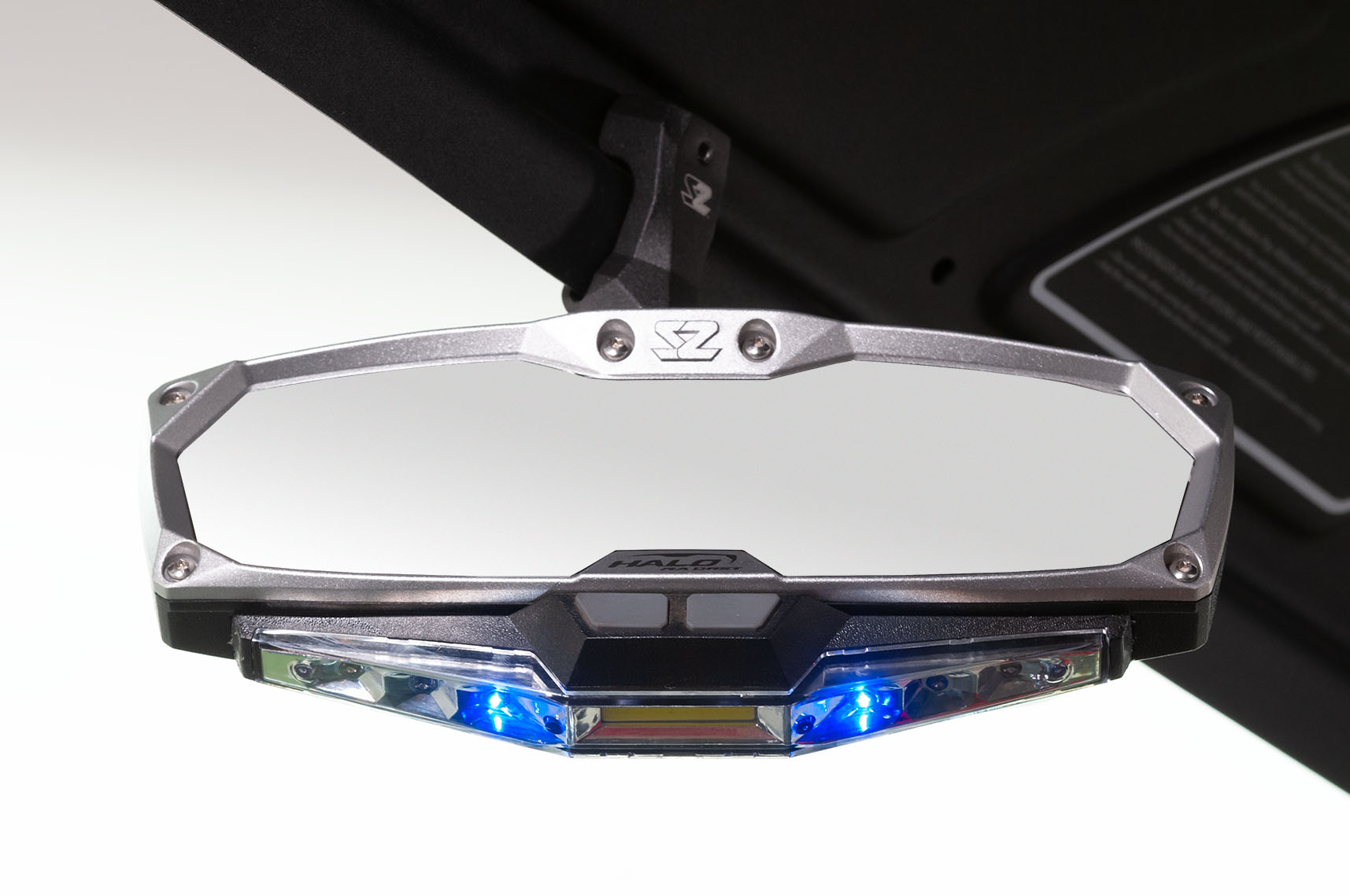 Halo-RA LED Rear View Mirror w/ Multimode lighting & Cast Aluminum Bezel - Image 11