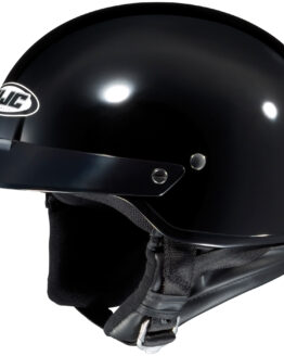 CS-2N Solid Black Half Helmet X-Small