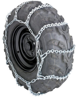 ATV/UTV 9-V Bar Snow Chains - Fits Most 22X11.00-10 Thru 25X8.00-12 - 1 Pair