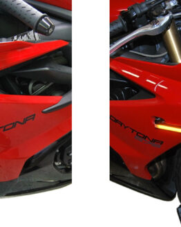 New Rage Cycles Front LED Turn Signals Fits 13-15 Daytona 675