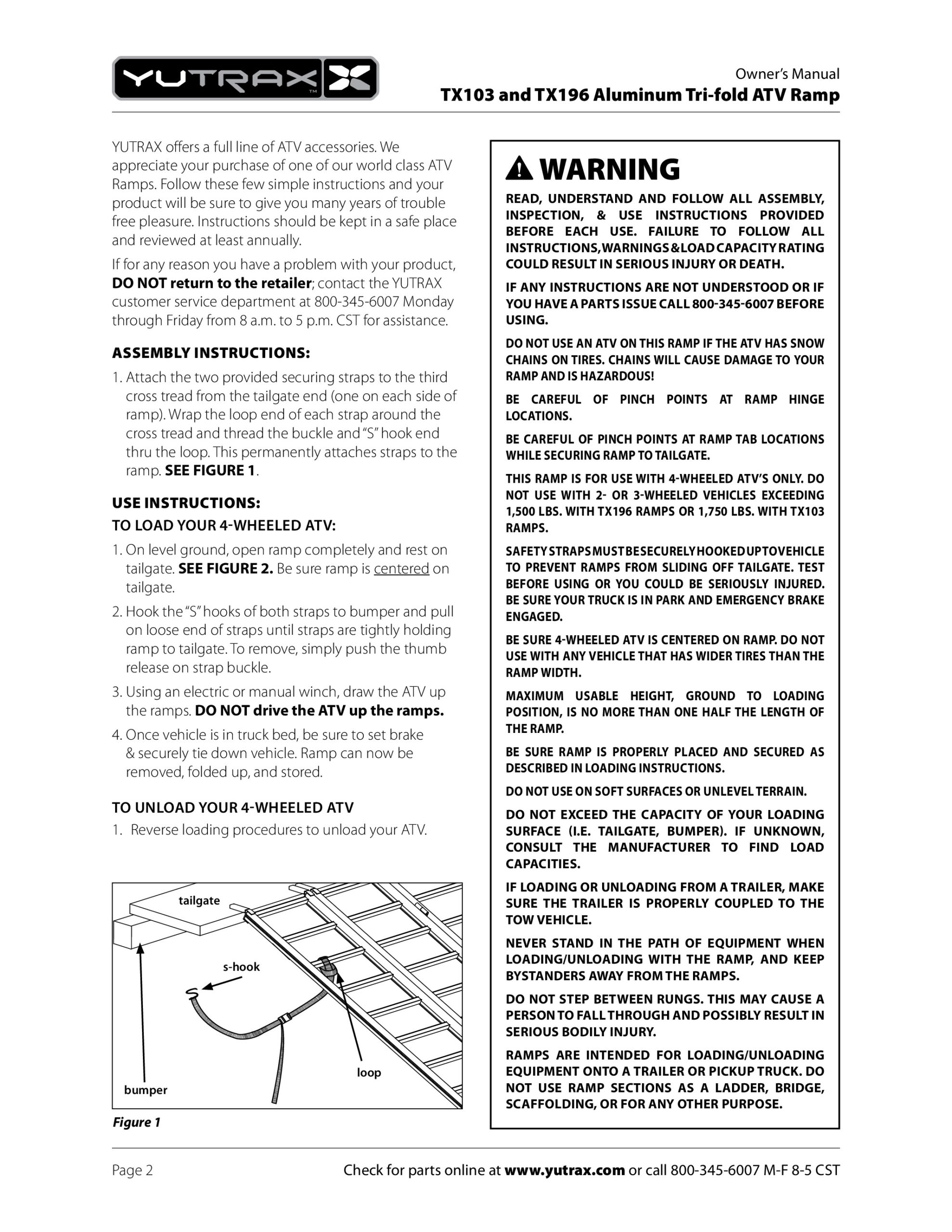 Tri Fold Loading Ramp - 50x69 - 69" Long, 50" Wide, Folds to 17.5" - Image 4