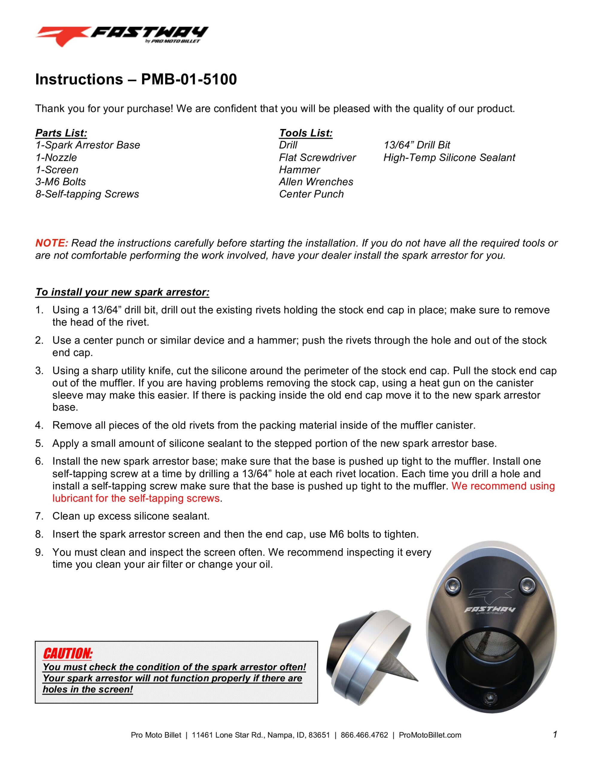 Spark Arrestor Exhaust End Cap - Black - Image 5