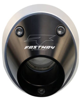 Billet Spark Arrestor Exhaust End Cap - Black