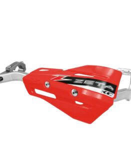 Drop Handguard Handlebar Armor / XC Protector Kit - 1-1/8" Red / Gray