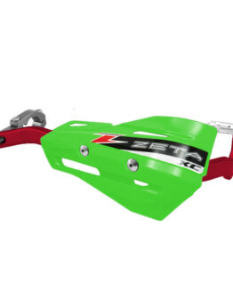 Drop Handguard Handlebar Armor / XC Protector Kit - 7/8" Green / Red