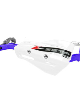 Drop Handguard Handlebar Armor / XC Protector Kit - 7/8" White / Blue