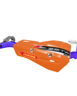 Drop Handguard Handlebar Armor / XC Flasher Protector Kit 7/8" Orange / Blue