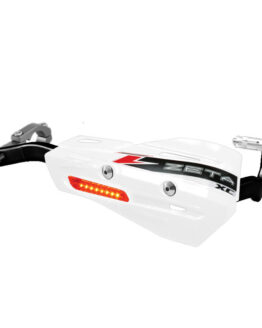 Drop Handguard Handlebar Armor / XC Flasher Protector Kit 7/8" White / - Black