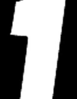 #1 6" Tall White "SX" Stick-On Race Numbers - 3 Pack