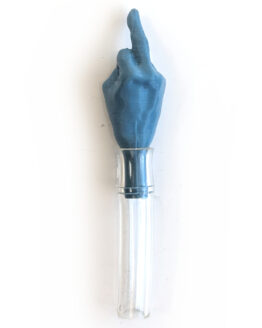 "The Bird" Fuel Hose Vent Cap - Light Blue W/ 2.5" 1/4" Diameter Clear Hose