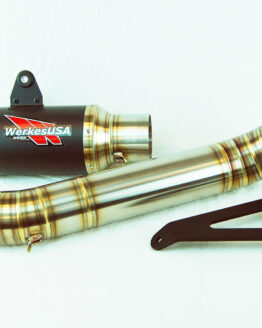 Black Center GP Race Slip On Exhaust