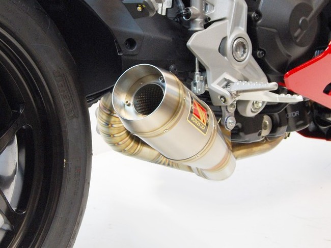 Black Center Stainless Steel GP Slip On Exhaust - Image 4