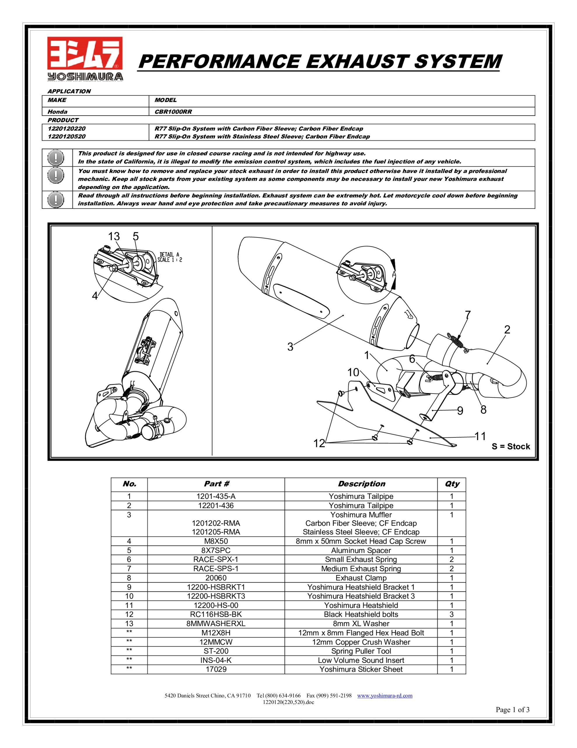 Race R77 Carbon Fiber Slip On Exhaust - Image 4