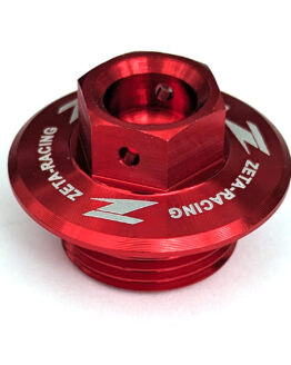 Red Billet Oil Filler Plug w/ Safety Wire Holes