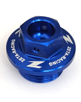 Blue Billet Oil Filler Plug w/ Safety Wire Holes