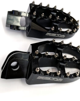 57mm Ultra Wide Black Aluminum Footpegs