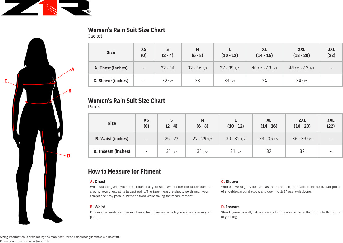 Z1R Women's 2-Piece Rainsuit Black/Orange Medium - Image 3