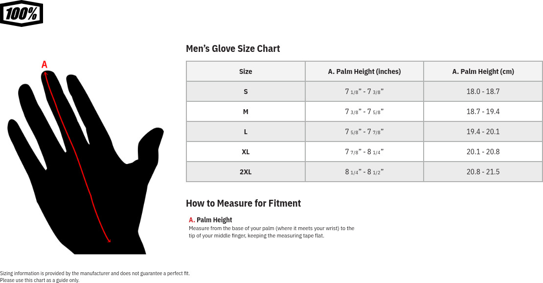 100 Percent Airmatic Gloves Navy White Medium Men's - Image 3