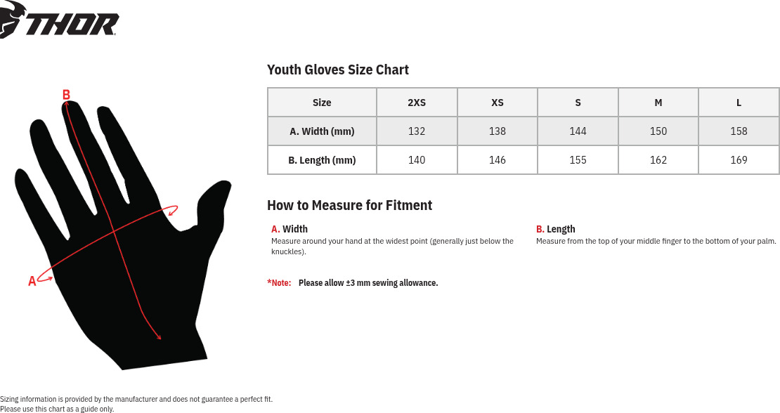 Thor Youth Spectrum Gloves 2XS Gray/Black/Mint - Image 3