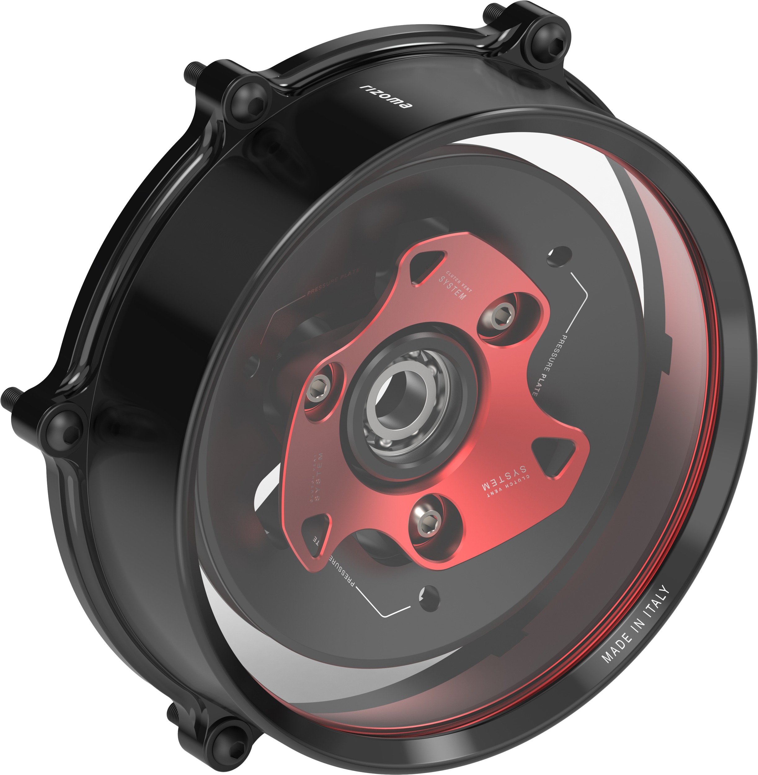 Rizoma Clutch Cover Red For Ducati Panigale V4 Streetfighter V4/S - Image 3