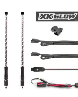 Advanced App Control LED Whip Light Kit for 4x4 Offroad UTV ATV 2x whip 32in