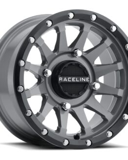 Trophy Wheel 4/110 14X7 5+2 +10MM Black/Grey