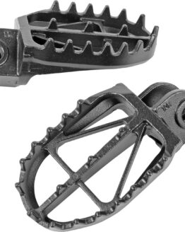 DRC 57mm Ultra Wide Footpegs Steel Black For KTM Husqvarna GasGas
