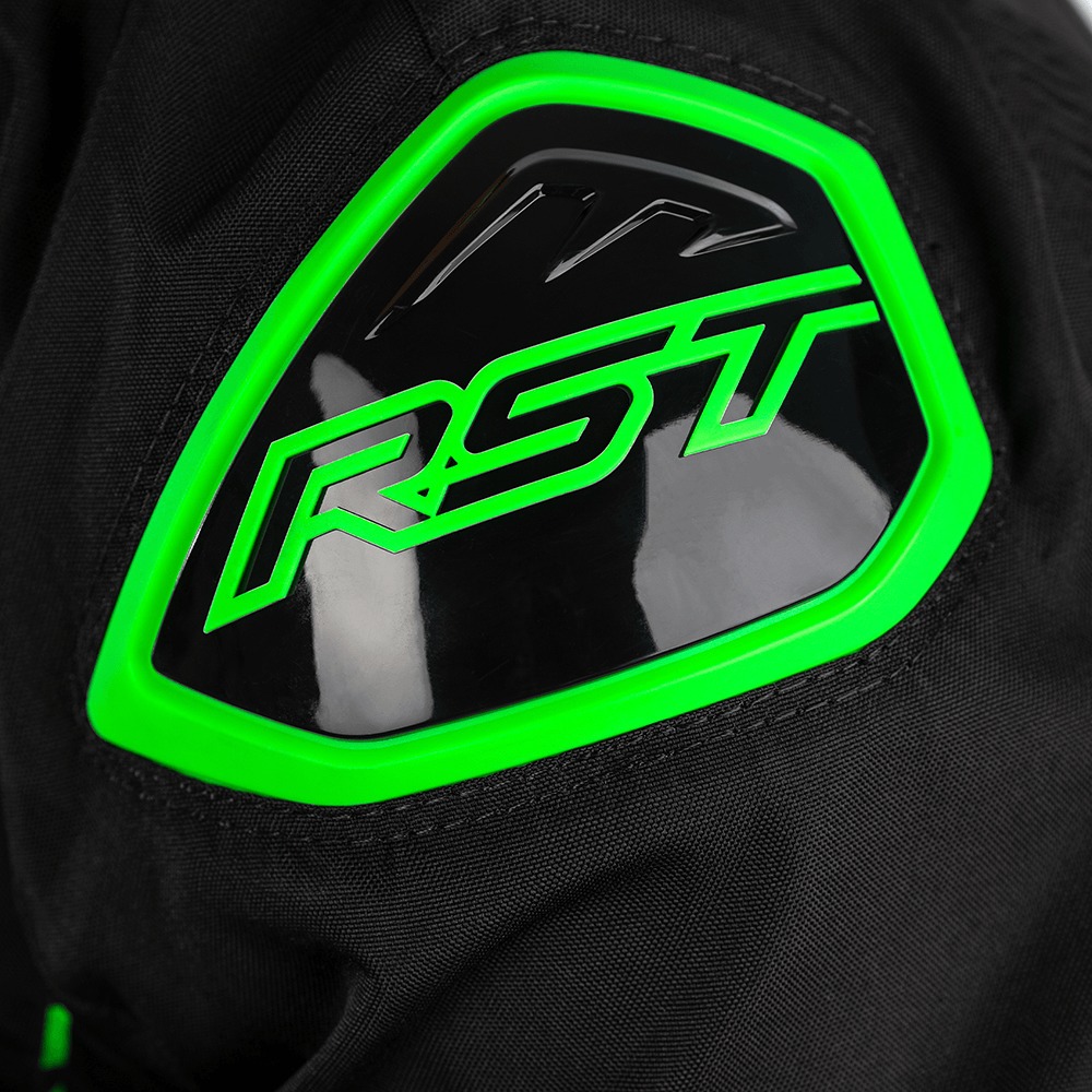 RST S1 CE Textile Jacket Black/Grey/Neon Green 3XL - Image 7