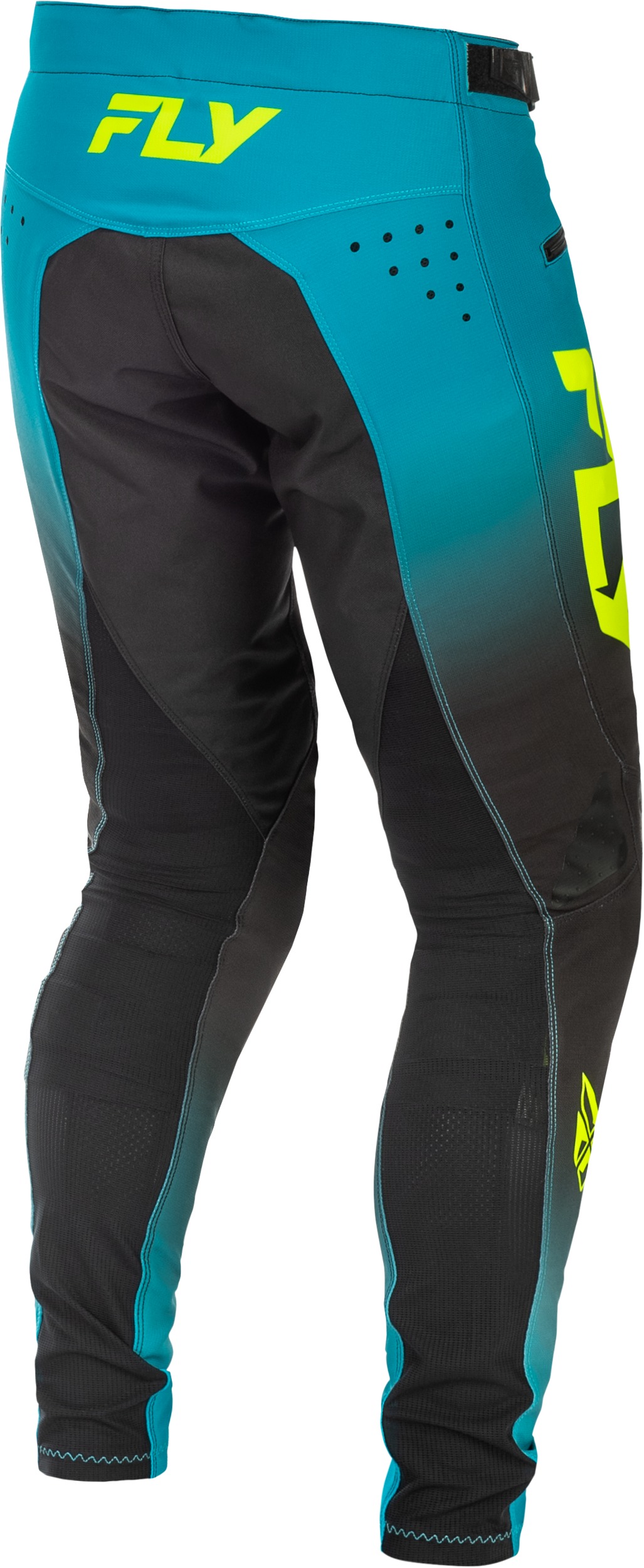 Fly Racing Rayce Bicycle Pants Teal/Black/Lime Men's 28 - Image 4