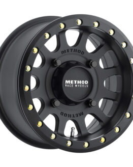 401 UTV Beadlock Wheel 14x8 4+4/0mm Offset 4x156 132mm CB Matte Black