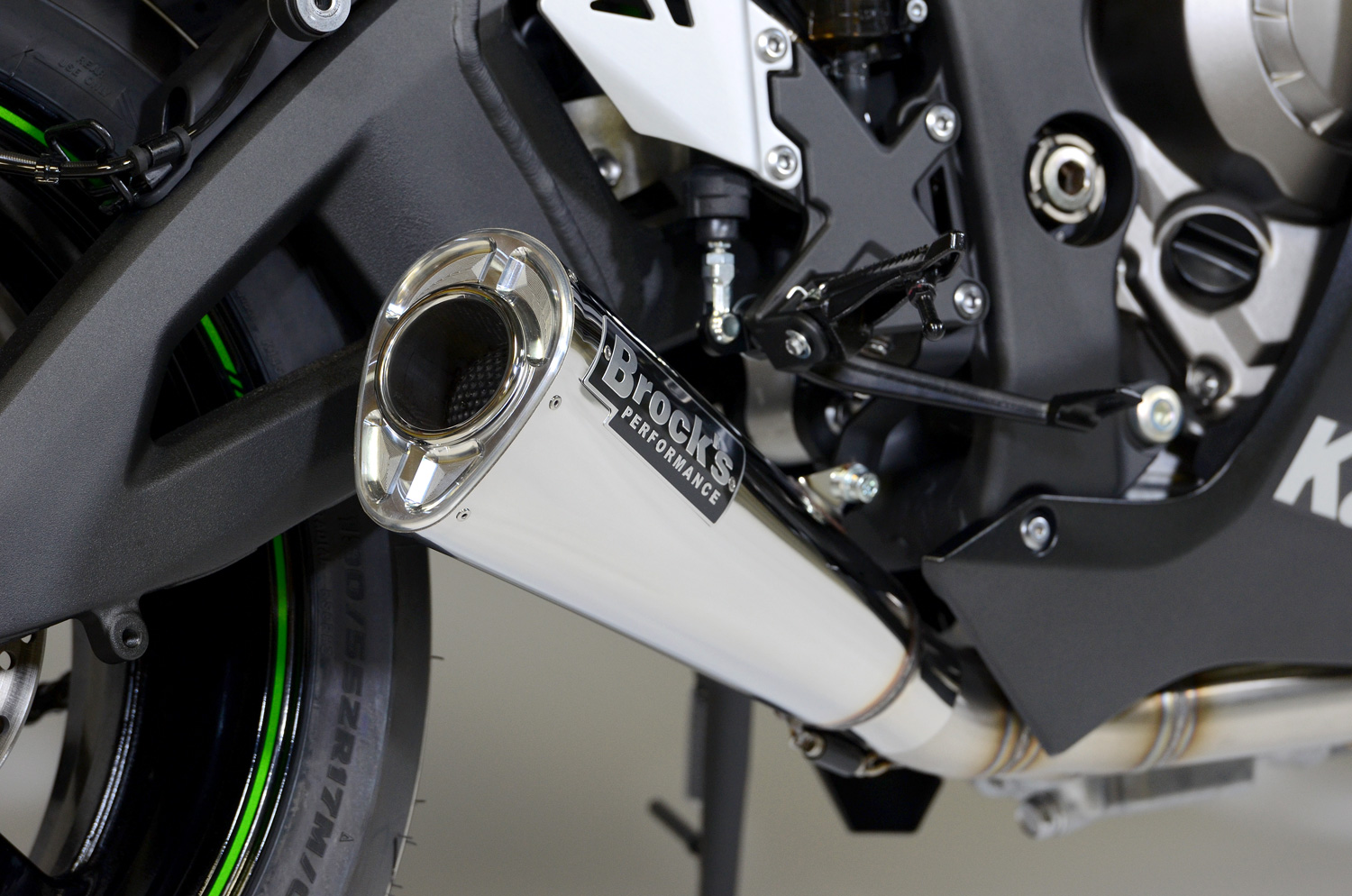 Brock's Alien Head 2 Full Exhaust Polished Fits 16-17 Kawasaki ZX10R - Image 6