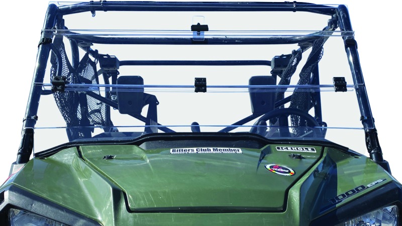 QuadBoss Windbreak Folding Windshield Clear For 16-22 Pioneer 1000 - Image 4