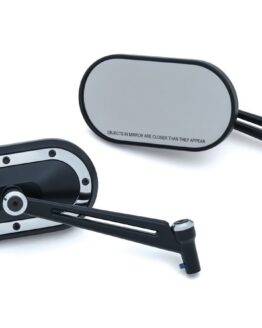Heavy Industry Mirrors Satin Black & Chrome