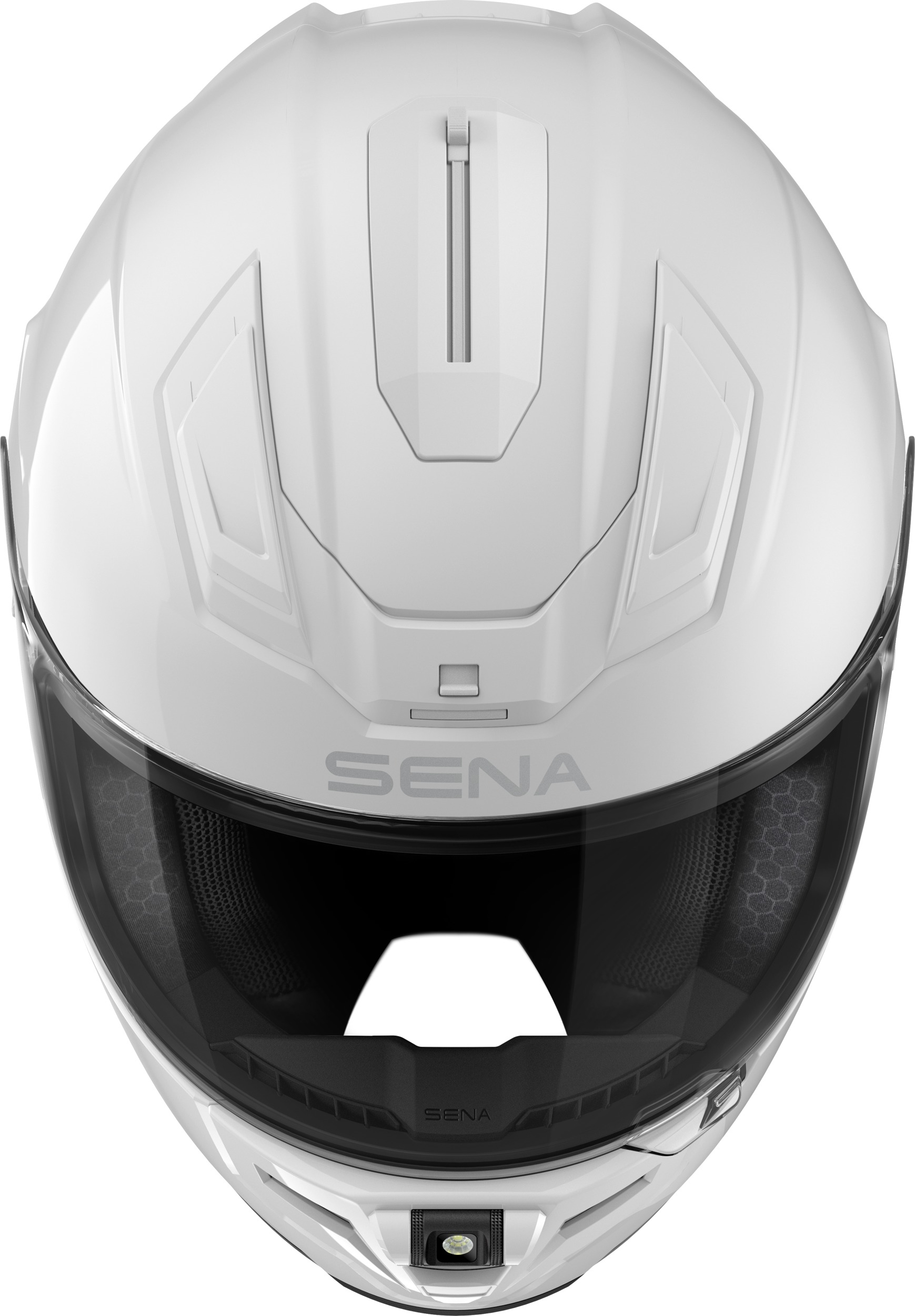 Sena Phantom Smart Full Face Helmet Gloss White Large - Image 7