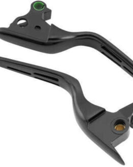 Biker's Choice Dual Slotted Black Lever Set