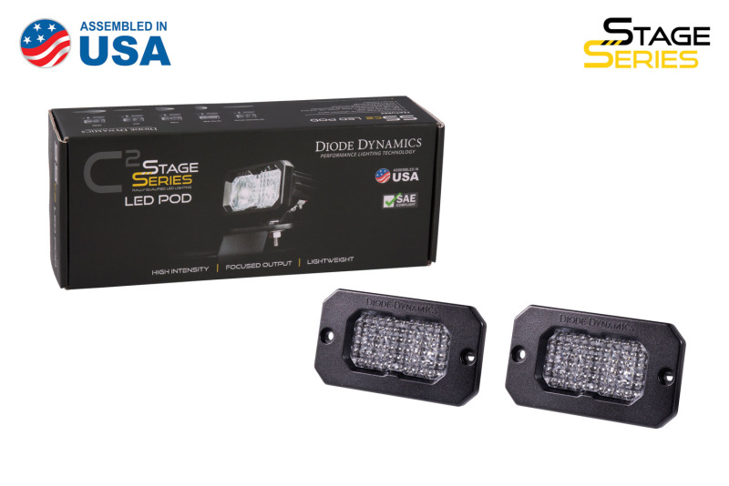 Stage Series 2 In LED Pod Pro - White Flood Flush RBL (Pair) - Image 3