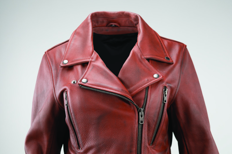 Kuryakyn Arabian Spice Leather Jacket Red Womens Small - Image 7