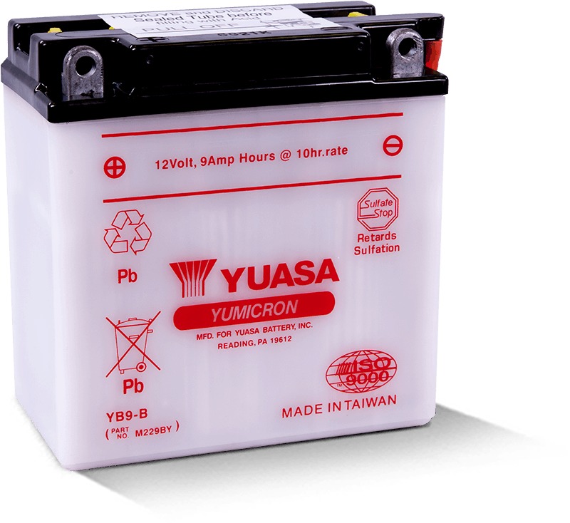 Yuasa YB9-B Yumicron 12V Battery For Motorcycles and Scooters - Image 3