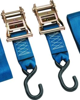 Bikemaster 2" x 84" Ratchet Tie-Down Pair - Blue