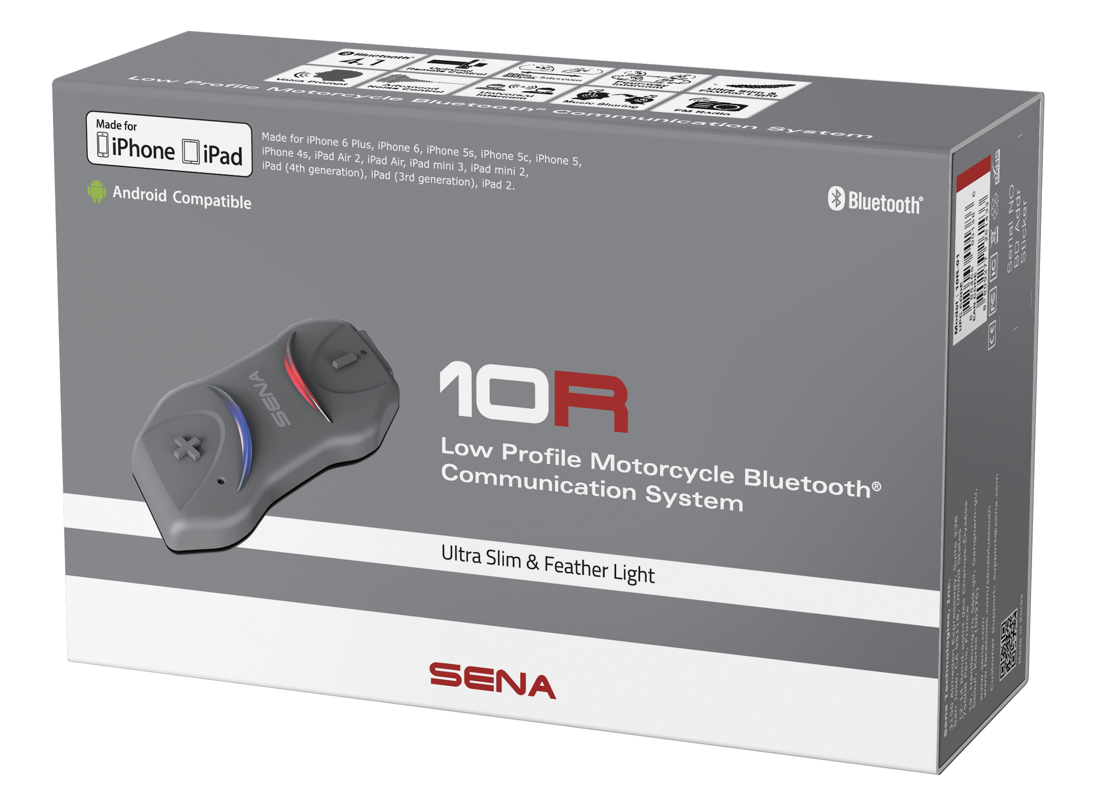 Sena 10R Low Profile Bluetooth Headset & Intercom Dual Pack - Image 6