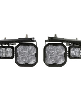 21-Up Ford Bronco Stage Series Fog Pocket Kit - White Sport