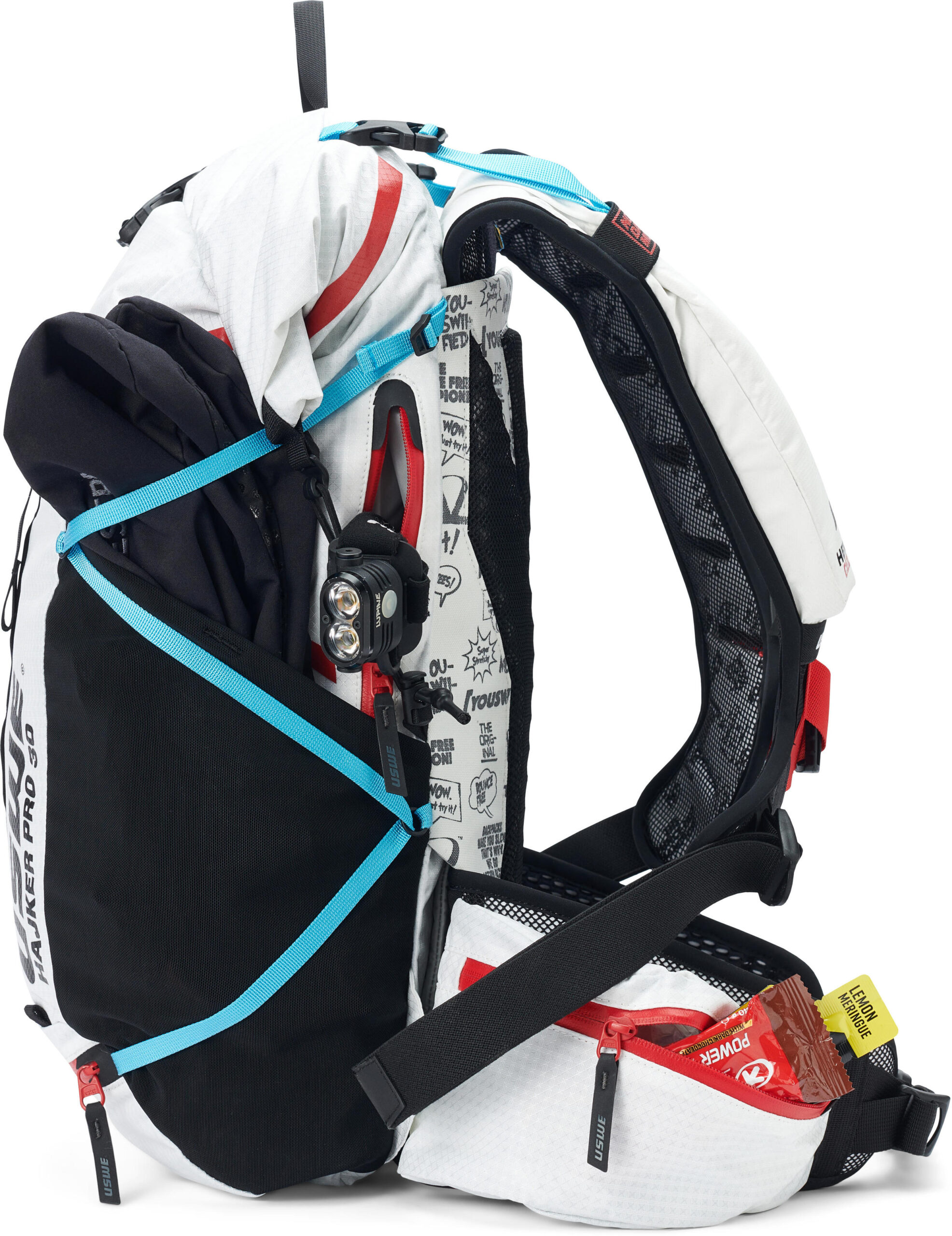 USWE Hajker Pro Winter Rolltop Daypack 30L - Cool White - Image 5