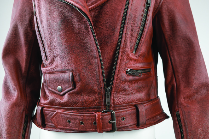 Kuryakyn Arabian Spice Leather Jacket Red Womens Small - Image 9