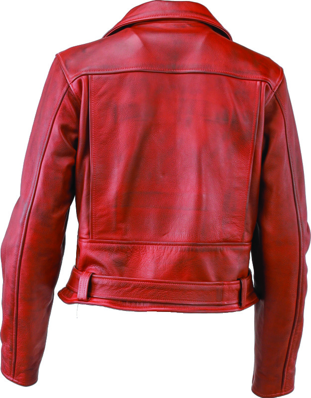Kuryakyn Arabian Spice Leather Jacket Red Womens Small - Image 10