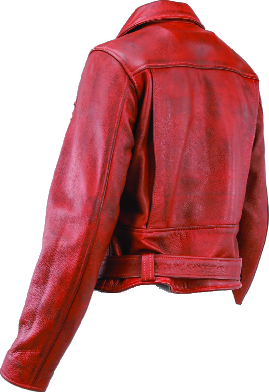 Kuryakyn Arabian Spice Leather Jacket Red Womens Small - Image 11
