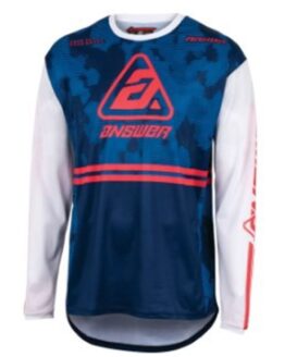 23 Arkon Trials Jersey Blue/White/Magenta Youth - Large