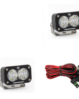 S2 Sport Wide Cornering Pattern Pair LED Work Light - Clear