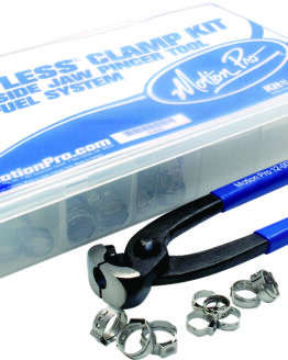 80-Piece Stepless Clamp Kit w/ Side Pincer Tool - Fuel Line Fitting Clamps