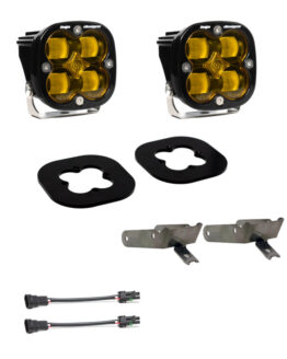 11-16 Ford Super Duty Fog Pocket Kit - Amber