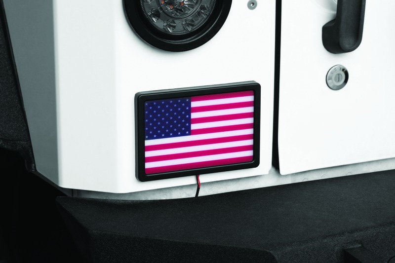 Kuryakyn Freedom Flag LED 4in x 6in Black 2892 - Image 6